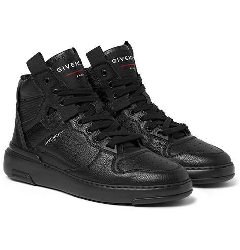 givenchy black jaw sneakers|givenchy wing high top sneakers.